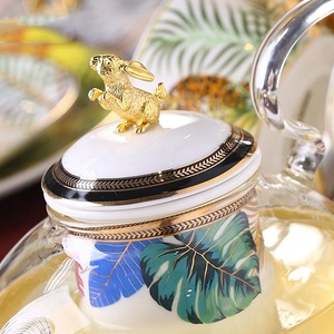 Nouveaux services à thé en porcelaine fine de style européen Royal Fantasy Jungle, capacité 220 ml - Product Image 5