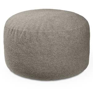 DB Jaxx Saxx Large 4 Ft Round Bean Bag Sofá Shearling Faux-Lamb Material Color humo - Product Image 1