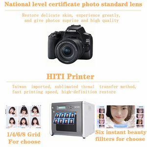 Vente en usine de Guangzhou Cabine photo coréenne Cabine photo en libre-service à écran tactile de 21.5 pouces Cabine photo portable numérique intelligente - Product Image 4