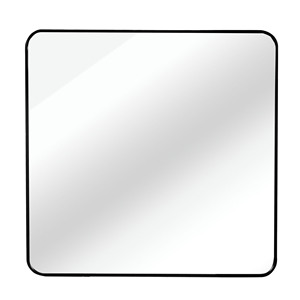 36in x 36in Black Metal Framed <b>Square</b> <b>Mirror</b> For Wall Bathroom Decor - Product Image 4