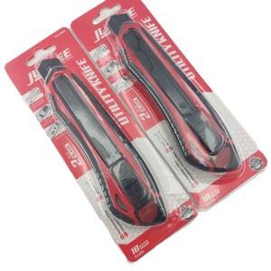 Utility Knife 18mm Stainless Steel Blade Snap Off Blades Red ABS Handle Multi Functional Tool - Product Image 5