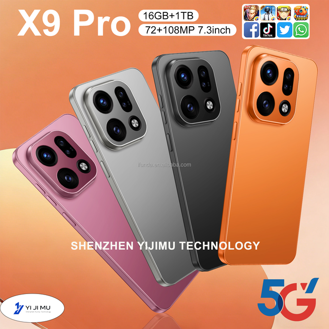 X9 Pro 16G+1TB Android 15 7.3 Inch Global 5G LTE Bands 8000mAh Battery GpS Navigation Fast Processor Celulares Fast Dispatch