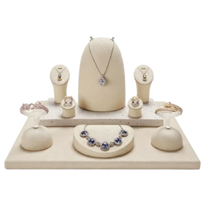 Gioielli all'ingrosso FADELI <span class=keywords><strong>espositore</strong></span> per <span class=keywords><strong>espositore</strong></span> in microfibra anello collana <span class=keywords><strong>orecchini</strong></span> Display Set - Product Image 2