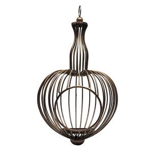 Portavelas de Navidad elegante con FAROL DE Metal de alta calidad de diseño moderno con tarros únicos, decoración navideña elegante para el hogar - Product Image 4