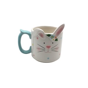 Hand Painted Ceramic Rabbit <strong>Mugs</strong> <strong>Easter</strong> <strong>Mug</strong> Decoration Ceramic coffee <strong>Mug</strong> with Handle - Product Image 3