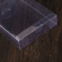 Boîte en plastique transparente PP rectangulaire, boîte en PVC à rabat conjoint, boîte en plastique de moins de 100 mm de longueur