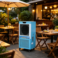 Unité de climatisation mobile haute capacité avec compresseur, sans installation requise, refroidissement rapide pour les grandes surfaces intérieures/extérieures