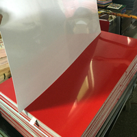 Plaques en plastique ABS acrylique double couleur, gravées au laser rouge/blanc, épaisseur 1/16'' 1/8'', 2 couches, 600x1200mm (2'x4')