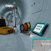 Détecteur ultrasonique professionnel non métallique pour l'inspection des infrastructures, testeur ultrasonique du béton avec méthode de rebond