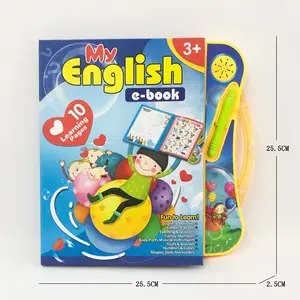 Libro Electrónico de aprendizaje temprano en inglés para bebé, lectura educativa de sonido, juguetes para niños