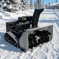 Souffleuse à neige sur chenilles télécommandée DH Blizzard 100 Heavy Duty, 420cc, 1080mm, machine de déneigement commerciale
