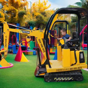 Popular Mini excavadora eléctrica Paseos para niños Juegos de parque de atracciones para exteriores Playgrou Gardens Centros comerciales