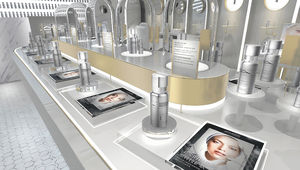 Tienda de cosméticos de lujo Exhibición Diseño de muebles Tienda de perfumes Diseño de interiores Escaparate de cosméticos personalizado - Product Image 3