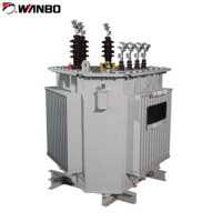 Transformateur de puissance triphasé hermétique à bain d'huile à faible bruit Wanbo-105, bobine en aluminium, cuivre, 50/60Hz, 630-1000kVA, 11kV