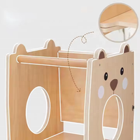 Torre de aprendizaje plegable de madera hecha a mano 2026 para niños pequeños, juego de mesa y silla, taburete de actividades sólido para sala de juegos para niños sentados