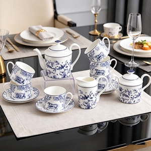 Exquisite European Style Bone China Coffee & <b>Tea</b> <b>Set</b> with 300mL Capacity Eco-Friendly Afternoon <b>Tea</b> Ceramic Cup <b>Set</b> - Product Image 2
