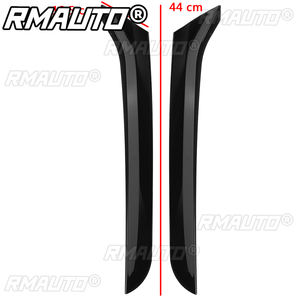 Paire de becs de canard noirs brillants pour vitre arrière, compatibles VW Sharan 2011 2012 2013 2014 2015 2016 2017 et suivants - Product Image 2