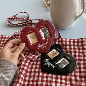 2025 thiết kế mới PVC photocard chủ Keychain hình trái tim chủ thẻ Keychain dễ thương khung ảnh Keychain - Product Image 4