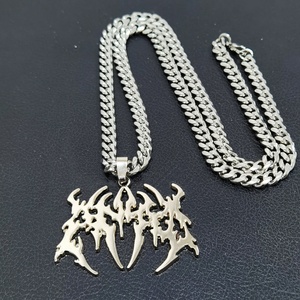 Collier en métal personnalisé pour homme, pendentif hip-hop, longue chaîne, vente en gros Oneway - Product Image 1
