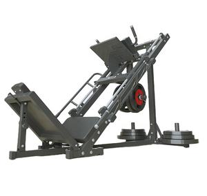 Desain baru rak daya 45 derajat penekan kaki baja peralatan Gym kebugaran fungsional untuk latihan kekuatan mesin Huck jongkok - Product Image 2
