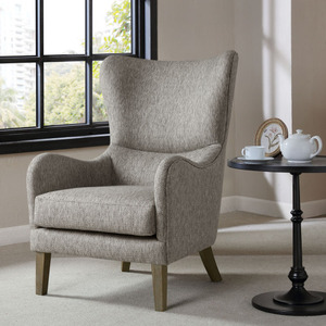 Sillón Arianna Swoop Wing - Diseño Moderno en Madera Ecológica para Sala de Estar, Dormitorio o Comedor, Ideal para Lectura - Product Image 1
