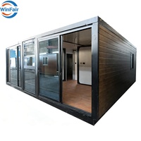 Maison préfabriquée modulaire extensible WinFair pour chantier de construction, bureau mobile pliable en conteneur