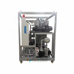 Fuootech máquina purificadora de aceite de transformador de doble etapa 11KV ~ 800KV 9000LPH con certificación ISO 14001