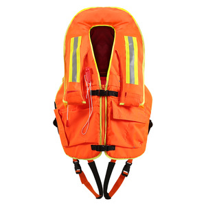 Yasian Inflatable Life Jacket 75n Buoyancy Reflective Firefighting Rescue Vest Standard Enhanced Size - Product Image 2