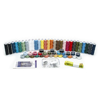 Boîte de kit de couture avec aiguille et fil à coudre à la main Accessoires de couture Ensembles de couture pour broderie à domicile