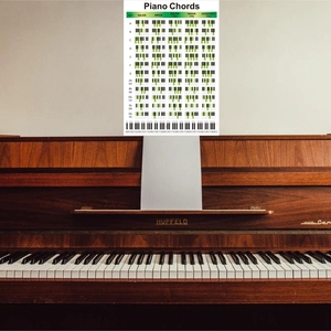 Tabla de acordes de piano al por mayor para escuelas de música, tabla de pared para la enseñanza de piano - Product Image 5