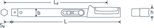 ประแจแรงบิด stahlwille ของแท้ใหม่ให้บริการ <span class=keywords><strong>Manoskop</strong></span> ไม่มีตัวยึดสำหรับเครื่องมือแทรกขนาด: 6-65รุ่น50184010 - Product Image 3