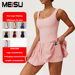 Sommerliches, individuell gestaltbares Sportkleid für Damen – Ideal für Fitness, Yoga, Tennis und Tanz - Product Image 1