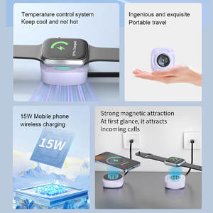 2025 Trending 2in1 Intrekbare Kabel Draadloze Oplader Oplader Blok Met Intrekbare Type C Kabel Dual Port Reis Gan Oplader - Product Image 2