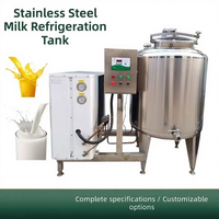 Réservoirs de stockage en acier inoxydable ZonFun 304L/316L pour le traitement du lait