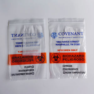 Sacs <span class=keywords><strong>en</strong></span> plastique autocollants personnalisés UniOne pour la collecte d'échantillons médicaux pour laboratoire, hôpital, <span class=keywords><strong>pharmacie</strong></span> et emballage médical - Product Image 1