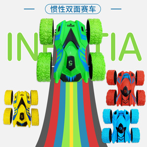 Coche de acrobacias de inercia de doble cara para niños, juguete de carreras todoterreno de plástico con función de giro de 360 grados, talla única, unisex - Product Image 2