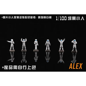 En Existencia, Figuras de PVC de la Tripulación de Mantenimiento del Hangar Modelo ALEX de Taiwán, Escala 1/100, 26 Piezas, Escena de Servicio Gundam MS - Product Image 2