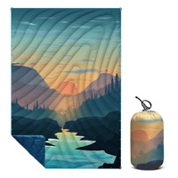 Couverture matelassée unisexe multifonction légère anti-acariens, couleur personnalisable, pour le camping, les pique-niques, les voyages en plein air