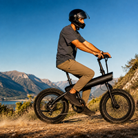 Vélo Électrique Tout-Terrain Adulte 20 Pouces à Pneus Larges (Fat Tire) – Stock UE/USA – Autonomie 45 km – Vélo Urbain Électrique Rechargeable