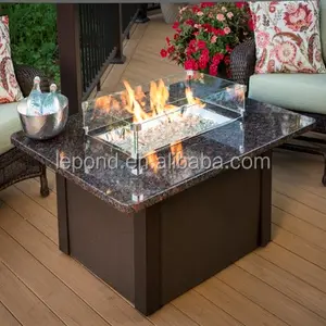 Firepit אש בור רוח הוכחה זכוכית להבת זכוכית רוח חומת משמר מזג זכוכית