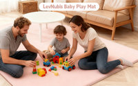 Tapis de jeu pour bébé imperméable, pliable, en mousse à mémoire de forme, doux pour la peau, non toxique, lavable en machine
