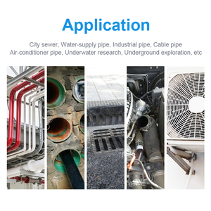 Tùy chỉnh máy ảnh 7 inch cầm tay màn hình IP68 ống kính không thấm nước 7-23mm CCTV kép 360 độ xoay máy ảnh với đồng hồ truy cập - Product Image 3