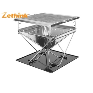 เตาบาร์บีคิวพับได้สแตนเลสหนาสำหรับตั้งแคมป์กลางแจ้ง รุ่น ZT--044-02 ขายดี - Product Image 1