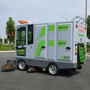 เครื่องทำความสะอาดพื้นรถบรรทุกไฟฟ้าเครื่องกวาดถนนถนนรถกวาดพื้นอุตสาหกรรม - Product Image 4