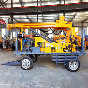 Machine de forage de puits en eau profonde de 280m JDL280 Type de roues plate-forme de forage de noyau avec remorque - Product Image 1