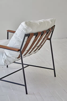Canapé moderne Wabi-Sabi blanc Fauteuil de salon minimaliste en nuage au design scandinave pour les repas et l'hôtel Fauteuil rembourré