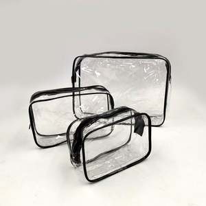 Wholesale High Quality Eco Reusable Travel PVC Bag Fashion Transparent Bag Clear Cosmetic Bag - Product Image 5