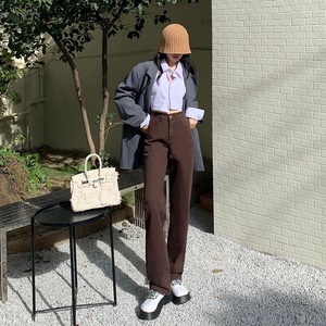 2024<span class=keywords><strong>ผู้หญิง</strong></span>ลำลองสไตล์เกาหลี, <span class=keywords><strong>กางเกง</strong></span><span class=keywords><strong>ยีน</strong></span><span class=keywords><strong>ส์</strong></span>ขายาวแห้งเร็วรัดรูปเอวสูงใหม่ - Product Image 2