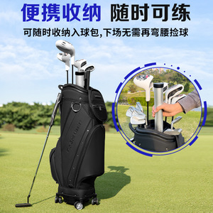 PGM JQQ002 Raccoglitore di Palline da Golf in Alluminio Portatile, <span class=keywords><strong>Può</strong></span> Contenere 23 Palline, Niente Più Piegamenti - Product Image 2