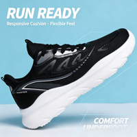 Chaussures de course pour hommes à haute élasticité et absorption des chocs, respirantes en mesh, pour la gym et la course sur route